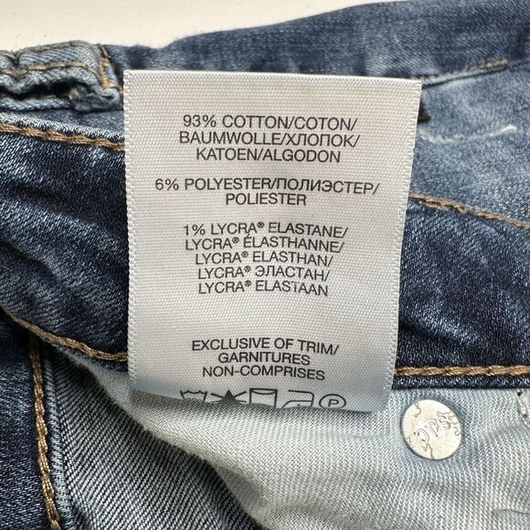 Silver Jeans Womens 33 Suki Slim Midrise Blue Stretch Denim Distressed - Picture 10 of 13